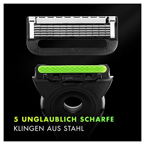 Gillette Labs Rasierklingen Herren, 12 Original Ersatzklingen, Schwarz – Ansicht 3