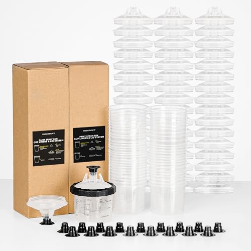 Inokraft Disposable Paint Sprayer Gun Cup, Paint System For Hvlp And Lvlp Paint Spray Paint Gun, Mini 6 Ounce (200Ml) Kit cover