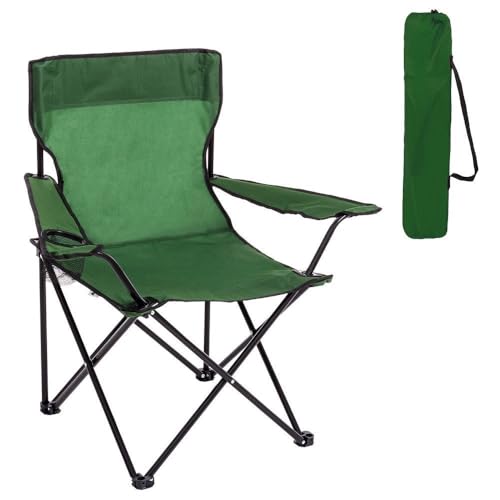 LOLAhome Silla Playa Camping Pesca y Caza Plegable Cierre Tijera Estructura Acero con Pintura Epoxi