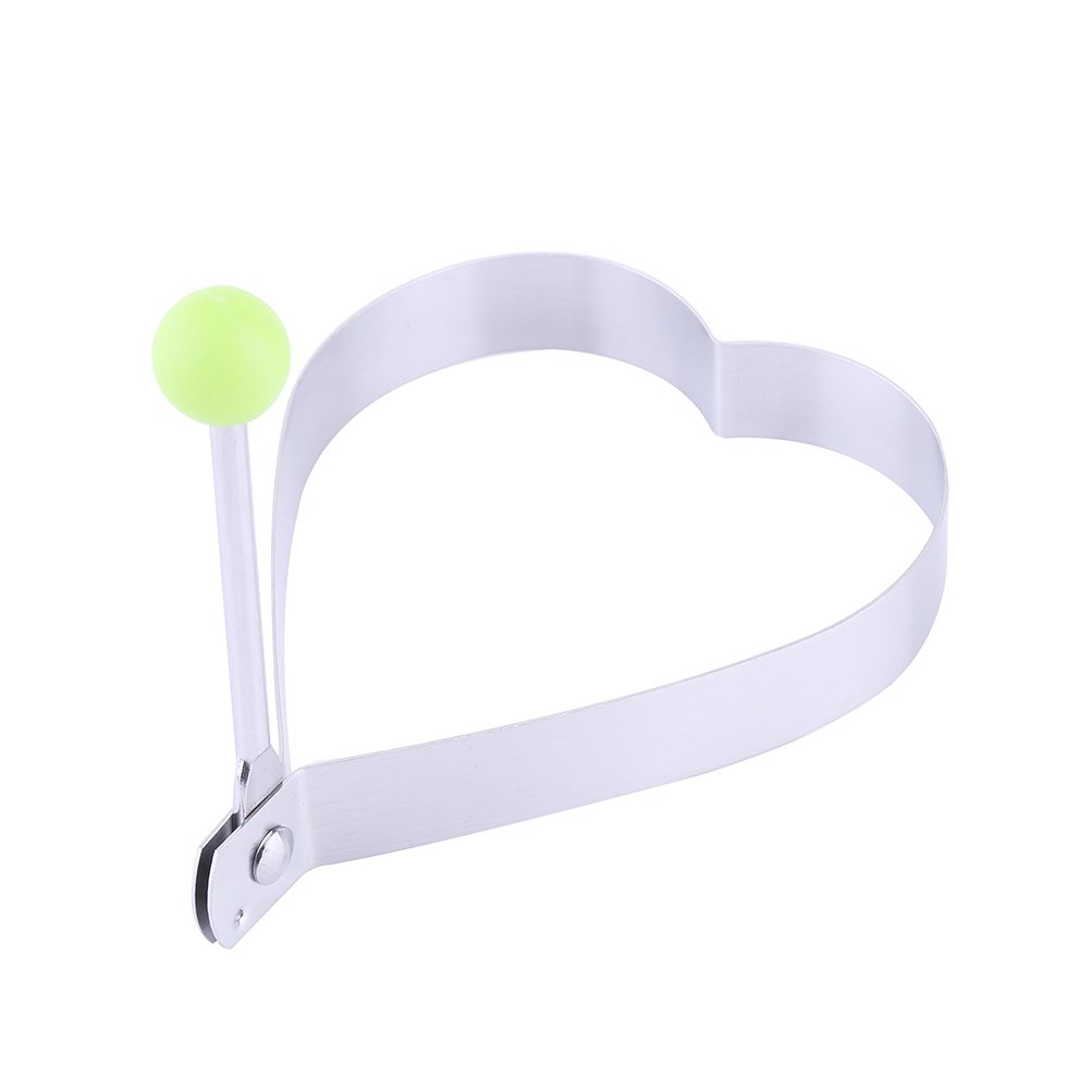 Fried Egg Mold Stainless Steel Lovely Shape Egg Rings Cooking Tool Pancake Shaper With Handle For Home Kitchen Not Hot 1Pcs Gadget Rings Cute Omelette Mold