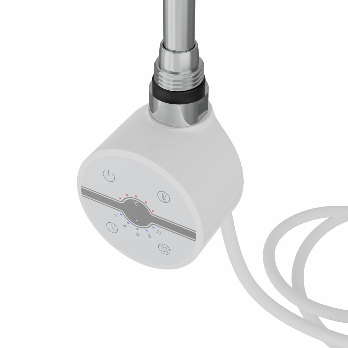 Warmehaus Touch Screen Thermostatic Electric Heating Element with Timer Overheating Protection 300W White
