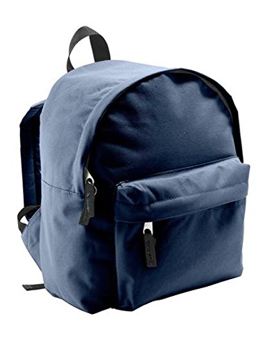 SOL'S Rider  Sac à dos classique - Enfant - Grand compartiment à double curseur et poche frontale zippée - French Marine