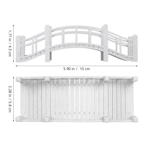 Décoration extérieure de maison de poupée : pont miniature rétro