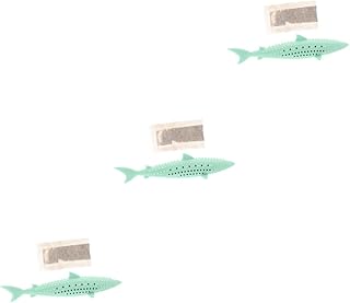 iplusmile 3 Pçs Catnip Brinquedo De Limpeza De Peixe Brinquedos De Gatinho Brinquedos De Silicone Brinquedo De Dentição Brinquedos De Gato Coisas Para Gatos Brinquedo De Provocação De Gato