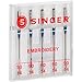 Singer 04728 Universal Embroidery Sewing Machine Needles, Size 90/14, 5-Count, White