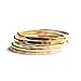 Hammered Gold Ring, Gold Stacking Rings, Minimalist Rings, Skinny Rings for Women (Size 3, Gold Fill)