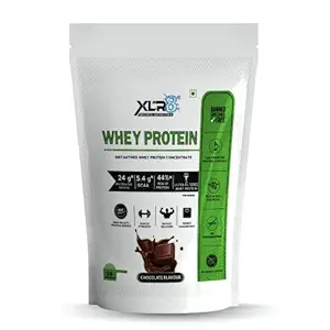 XLR8 Whey Protein Powder with 24 g Protein, 5.4 g BCAA - 2 Lbs / 908 g (Chocolate)