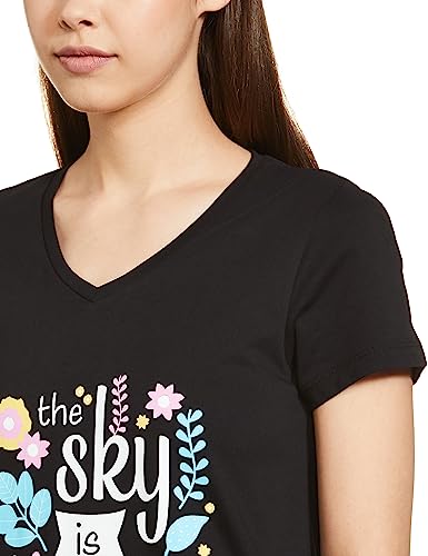 Image of Amazon Brand - Eden & Ivy Women's Cotton Knee Length Regular Fit Nighty (Available in Plus Sizes)