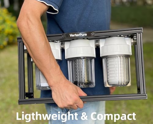 Image of S3 Mini External 3-Stage RV Water Filter System, Compact, 5 Inch Filters, Portable Clear