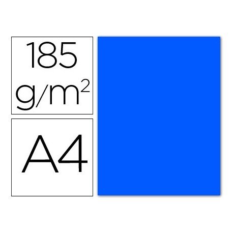 CansonIris Vivaldi A4 185 GSM Smooth Colour Paper - Azure Blue (Pack of 50 Sheets)