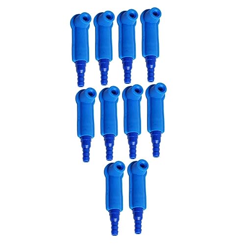 Cabilock 10Pcs Brake Fluid Connector for Car Maintenance Durable Brake Oil Change Tools Easy to Install and Remove Practical Brake Bleeder Connectors Blue