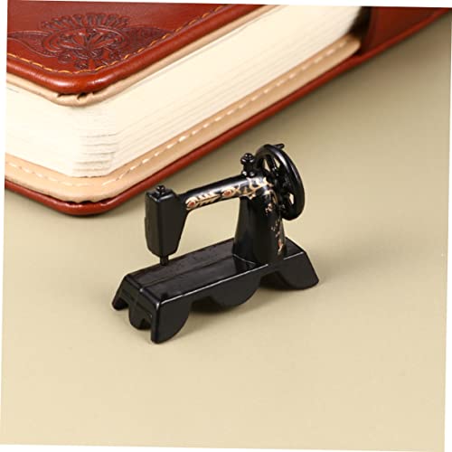 SHINEOFI 1 St kindermeubels speelgoed kinderen naaimachine retro naaien modellen naaldenmachine mini-huisaccessoire fijne mini-naaimachine poppenhuis Accessoires ambachten - Image 3