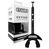 Battle Oxygen Lip Protector Mouthguard with Connected Strap, Black