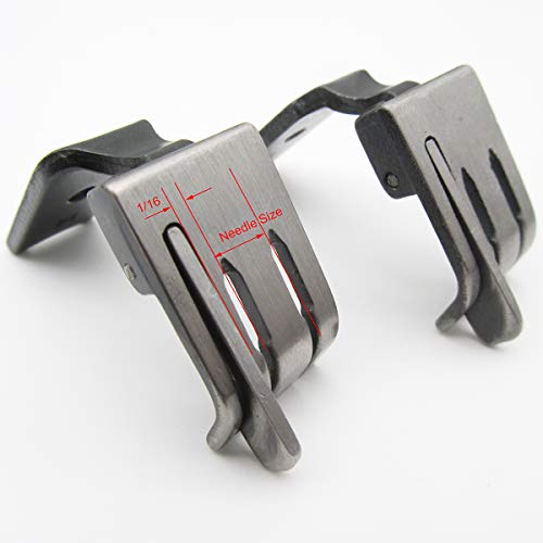 2PCS Prensatelas Doble Aguja 1/4" con Guía Derecha miniatura 2
