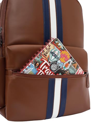 Image of FUR JADEN Vegan Leather 15.6 Inch Laptop Backpack 30L For Men Women Boys Girls