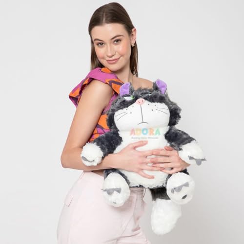 Image of ADORA Funny Lucifer Cat Doll Plush Toy, 50cm, Bad Cat Pillow, Birthday Gift for Girls Stuffed Animal Soft Toy