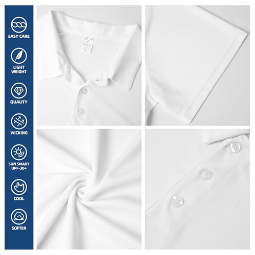 Polos personalizados para hombres y mujeres Diseña tu camisa de golf de trabajo ligera personalizada con texto, foto y logo miniatura 4