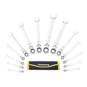 Yashong 14-teiliges Ratschenschlüssel Ringmaulschlüssel-Set