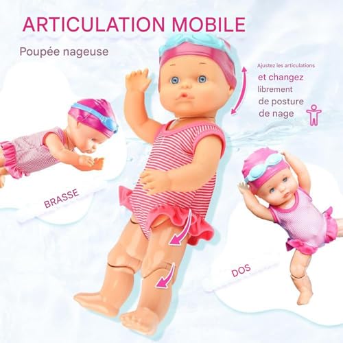 Nageuse électrique jouet de baignoire flottant pour la maison