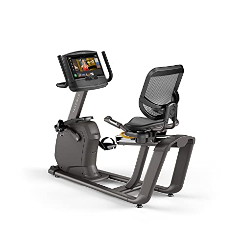 Matrix Fitness R30 Recumbent Bike with XIR | 16" Touchscreen (WiFi+BT+HDMI) | Club-Quality Dual Form Frame, Supportive Comfort Arc Seat | Comfortable Recovery Rides and Low-Impact Workouts