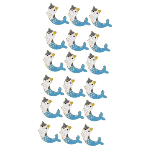 Broche chat sirène dorée en émail SOIMISS, idée cadeau d'anniversaire pour fille