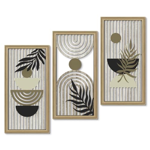Putuo Decor Boho Abstract Wall Art, Set of 3, Modern