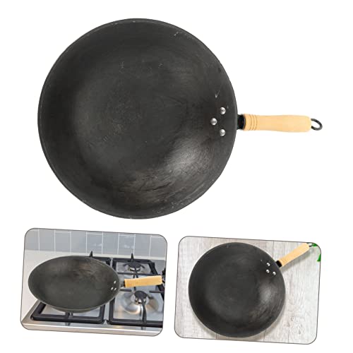 Wok para cocina estilo chino con mango ergonómico miniatura 2