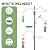 Outvita 93in Bird Feeding Station Kit, 4-Hook Bird Feeder Pole for Outside, Premium Feeder Stand Hanging Kit with Water Bowl, Mesh Tray and Metal Suet for Attracting Wild Birds