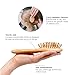 Tada Natural Beauty Bamboo Hair Brush l Wooden Comb l Bamboo Brushes for Wet Dry Curly Thick Straight Hair l Detangling Hairbrush for Women, Men, and Kids (Mini Wood Brush)