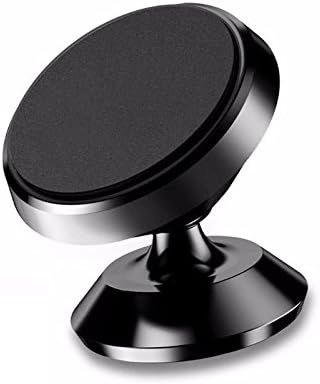 TECKOID Ultra-Compact 360° Universal Magnetic Car Phone Holder Dashboard Mobile Mount Stand (Luxury Full Metal Rotating Smartphone Vehicle Car Cradle Bracket for iPhone, Samsung, HTC etc - Black)