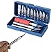 CARCLOTHES Precision Hobby Knife Set (16Pcs)ï¼ŒSharp Engraving Enthusiast Knife Set with Beautiful Plastic Case, Precision CuttingTool Set for Vinyl, Paper, Wood, Leather.