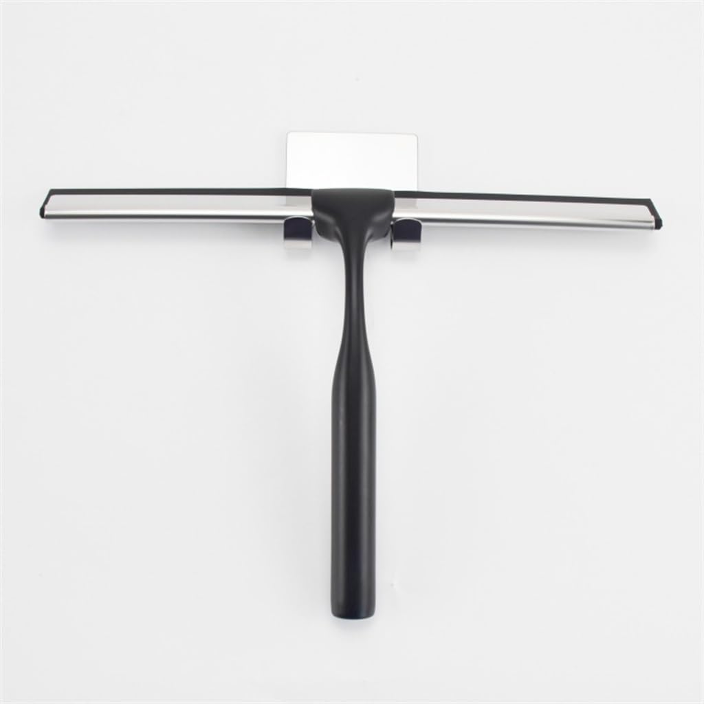 Raspador de Vidrio de acero Inoxidable, limpiaparabrisas de Goma Suave for Piso, Oficina, hogar, raspador de Vidrio