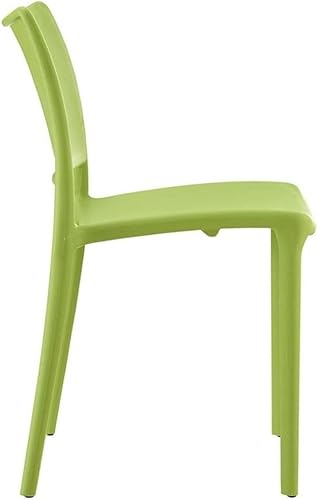 Miniatura 4 de Modway Hipster contemporáneo moderno moldeado plástico apilable silla de comedor en verde Verde,Naranja,Blanco,https://www.amazon.com/dp/undefined