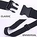 TRANVERS Deluxe Nylon Luggage Straps for Suitcases/Uprights/Duffels/Bags, 1-Pack Black