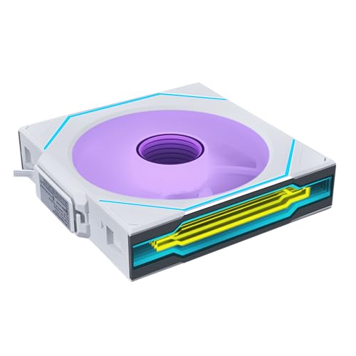 Image of Lian Li UNI Fan SL-Infinity Wireless 120-Single Pack -2.4 GHz Wireless Signal Control-ARGB Fan-Customizable Double Infinity Mirror Effect-Daisy-Chain Design- Without Controller - White (12SLIN1W1W)