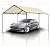 Carport, 10x20ft Heavy Duty Portable Garage, Car Port with Storage Shed, Car Canopy Car Tent with Steel Frame All-Season Tarp for Car, Truck, Boat, Party (B-Rice)