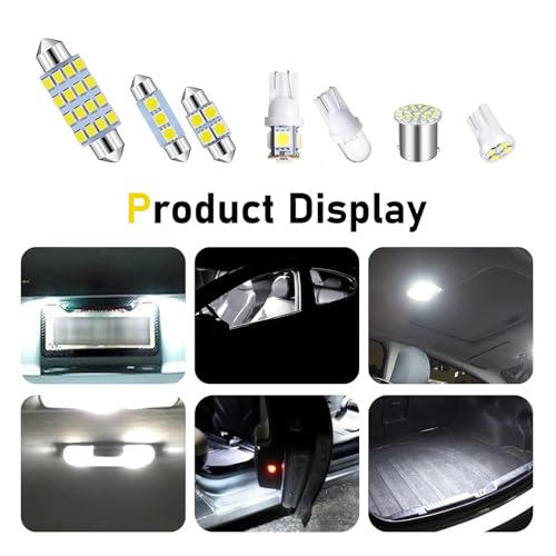 42 luces LED interiores para auto, T10 31-41 mm miniatura 3