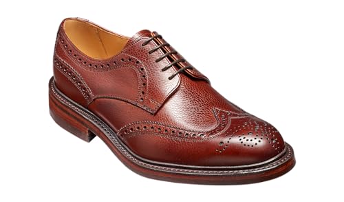 Image of BARKER Kelmarsh Men's Handmade Oxford Dress Shoes - Premium Calf Leather, Storm Welted, Dainite Rubber Sole, Timeless Formal Elegance, Crafted in Northampton, England