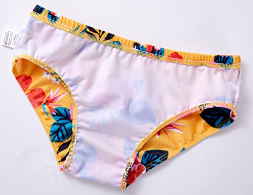 Image of TENVDA Girls Swimsuit 2-Piece Halter Tankini Set Beach Sport Bathing Suit UPF 50+ Swimwear