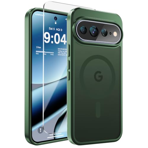 Image of WRJ Magnetic for Google Pixel 11 /11 Pro Case+Screen Protector, Green