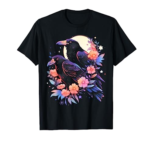 Kawaii Crow Raven | Pastel Goth Aesthetic Dark Academia Camiseta