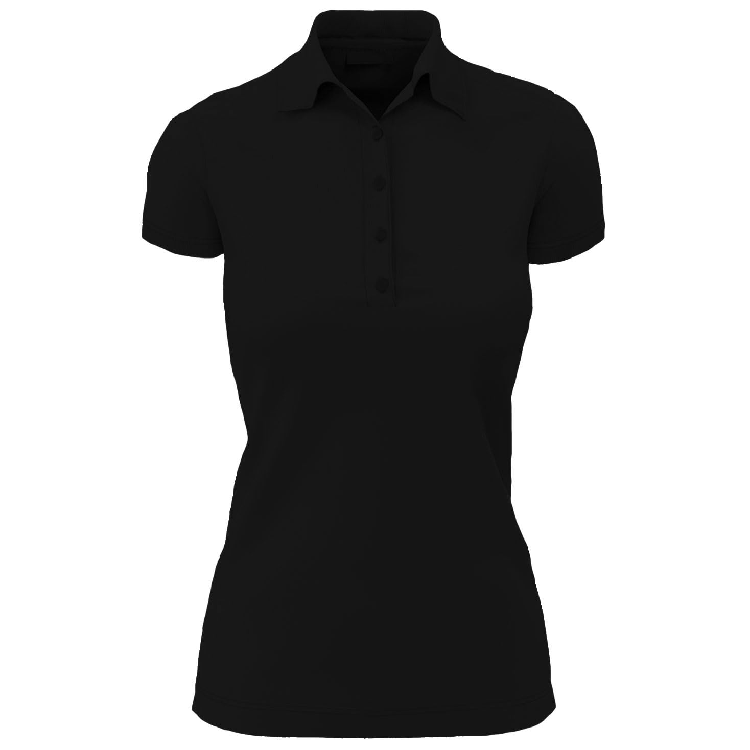 Polo Personalizado para Mujer con Foto, Logotipo o Texto, o Polo Simple con Botones clásicos, Ajuste Regular, Elegante Camiseta de Trabajo Sin Estampado