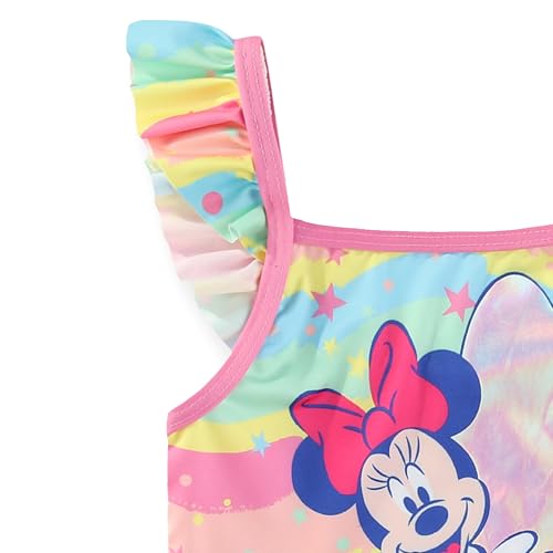 Image of Disney Princess Minnie Mouse Lilo & Stitch Girls UPF 50+ One Piece Bathing Suit for Toddler to Big Kids