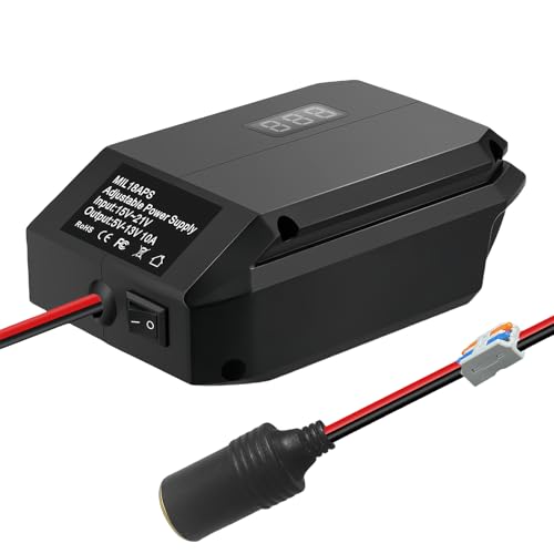 Convertidor de energía para encendedor de cigarrillos con adaptador de batería Makita de 18V a 12V