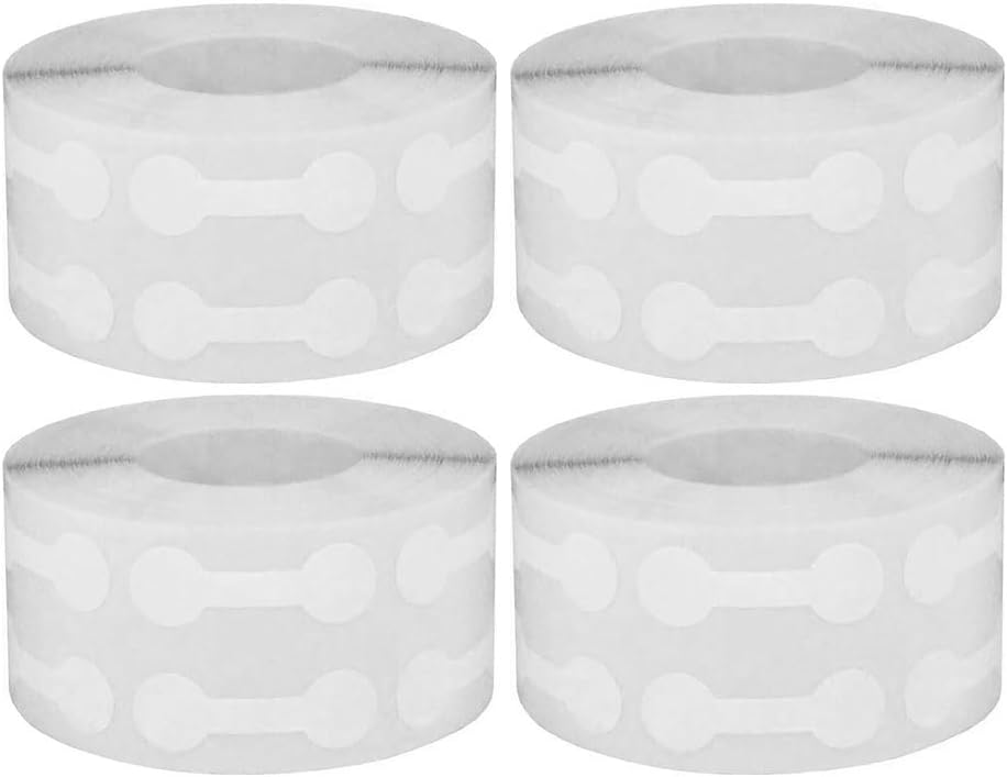 Blank Jewelry Sticker, 2000PCS Jewelry Price Label Jewelry Identification Tags for Necklace Earring Price Identify Rectangle Label,4 Rolls x 500PCS,White