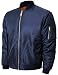 IV Mens MA-1 Reversible Bomber Flight Jacket Active Casual Military 1IVA0001 (Large, MA-1 Navy)