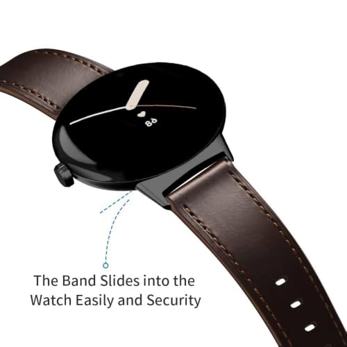 Apawband Leather Bands,Brown/Black,For Pixel Watch 5/4/3 45mm by Apawband - Used condition - Image 6