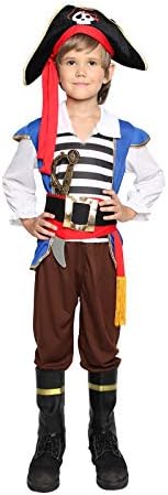 Jason Party Kids Pirate Costume Boys Deluxe Halloween Cosplay Set - Chief-L