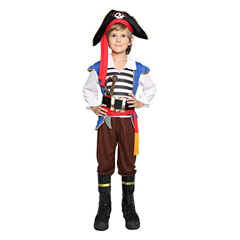Jason Party Kids Pirate Costume Boys Deluxe Halloween Cosplay Set - Chief-L Cover