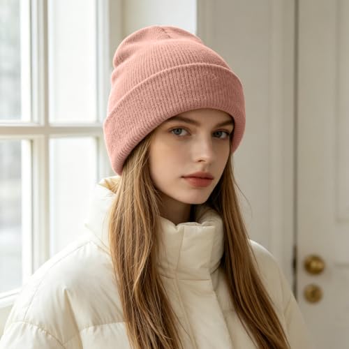 Image of ZOORON Beanie for Men Women Slouchy Winter Beanie Hats Cuffed Skull Caps